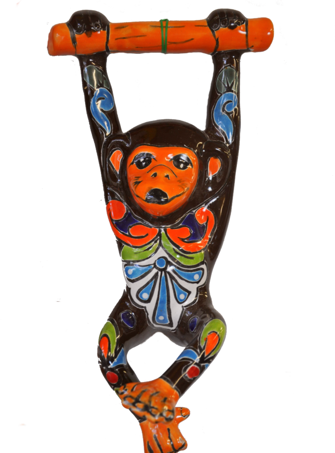Talavera Hanging Monkey